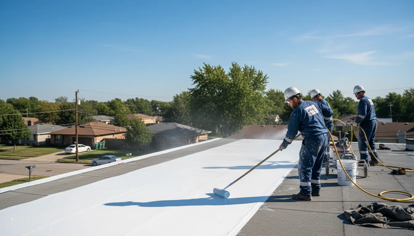 Commercial roof coating in Hubbell, MI near me